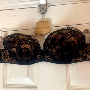 Victoria’s Secret lace super push up strapless bra